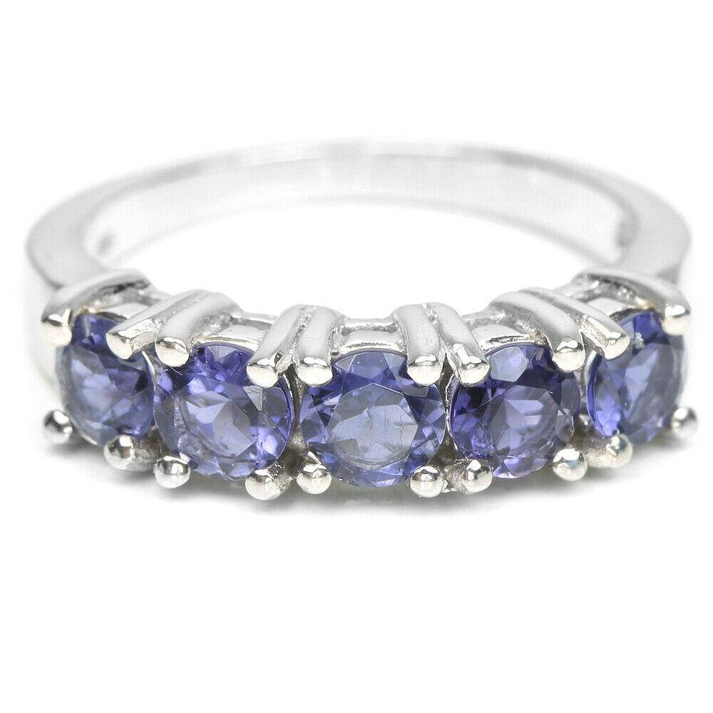 

Серебряное кольцо с ИОЛИТОМ (натуральный), серебро 925 пр. Размер 16,25