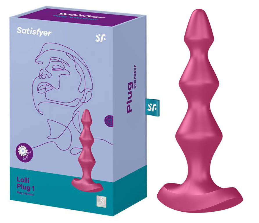 

Анальна вибропробка Satisfyer Lolli Plug 1 Berry, Бордовый