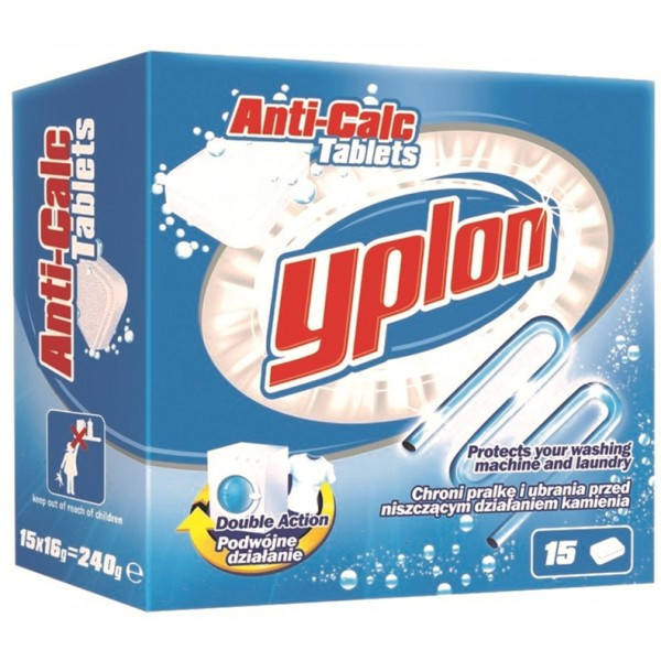 

Таблетки против накипи в стиральных машинах Yplon, 16 г х 15 шт