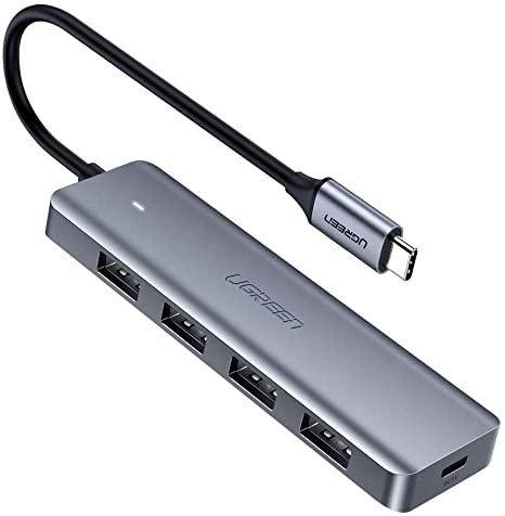 

Хаб UGREEN CM219 4Port USB 3.0 HUB with Micro USB Power Supply Silver (70336)