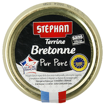 

Паштет Стефан з свинини та сіллю Stephan bretonne 180g 12шт/ящ (Код : 00-00010049)