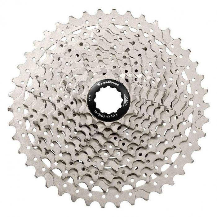 

Кассета инд. 11-k 11-42T SUN RACE MS7 MTB стальной паук, Metallic Silver