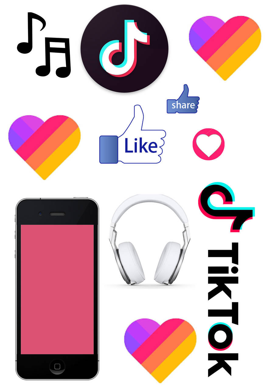 

Вафельные картинки Tik Tok 1, Белый