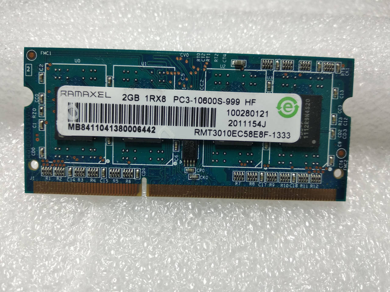 

Оперативная память для ноутбука 2Gb Ramaxel DDR3-1333MHz PC3-10600S (Intel/AMD)