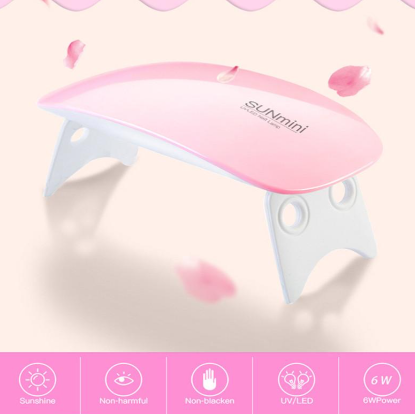 

Лампа для гель лака SUN Mini WHITE 6W UV/LED для полимеризации, Разные цвета