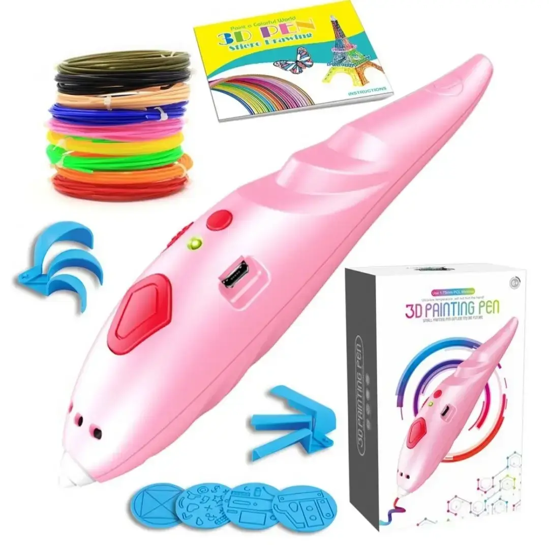 

Ручка 3D с трафаретом аккумуляторная K9902