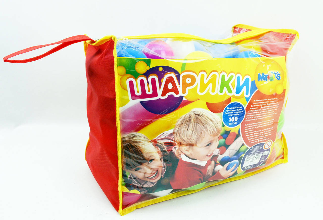

Шарики для сухих бассейнов и палаток MToys100 шт. в сумке(13027)