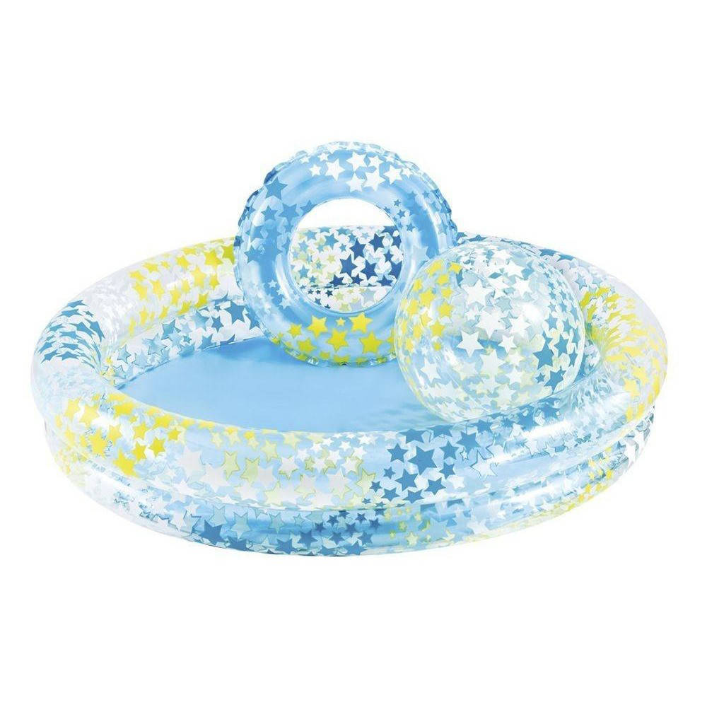 

Детский надувной бассейн Intex 59460 + круг + мяч