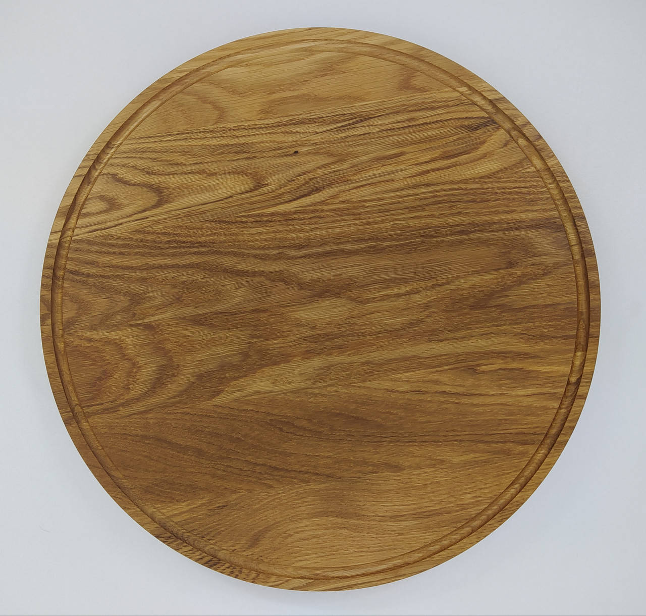 

Доска разделочная для нарезки круглая дуб 45 см, высота 2 см.