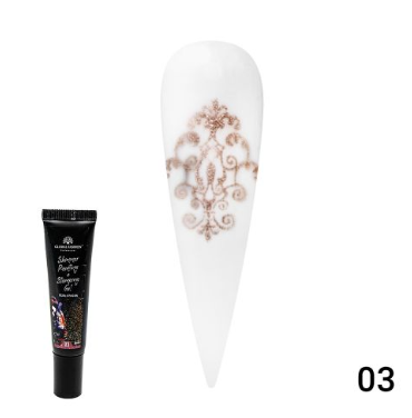 

Гель краска Glitter Painting+Stamping для стемпинга и китайской росписи, Global Fashion №03, 8 мл