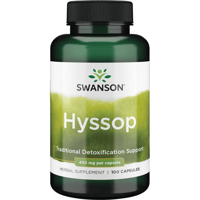 

Иссоп, Swanson, Hyssop, 450 мг, 100 капсул