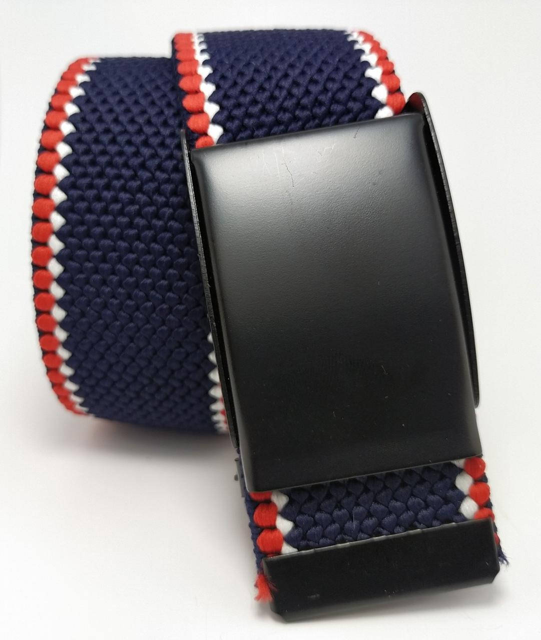 

Ремень джинсовый резинка пряжка зажим, 40 мм. Арт.:RRPL0004-40, Разные цвета