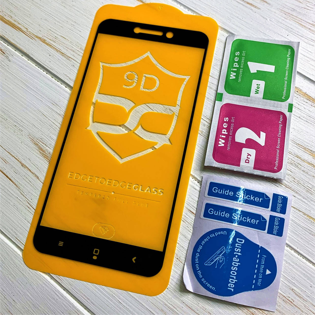 

Защитное стекло для Xiaomi Redmi 4X 9D чёрное, Прозрачный