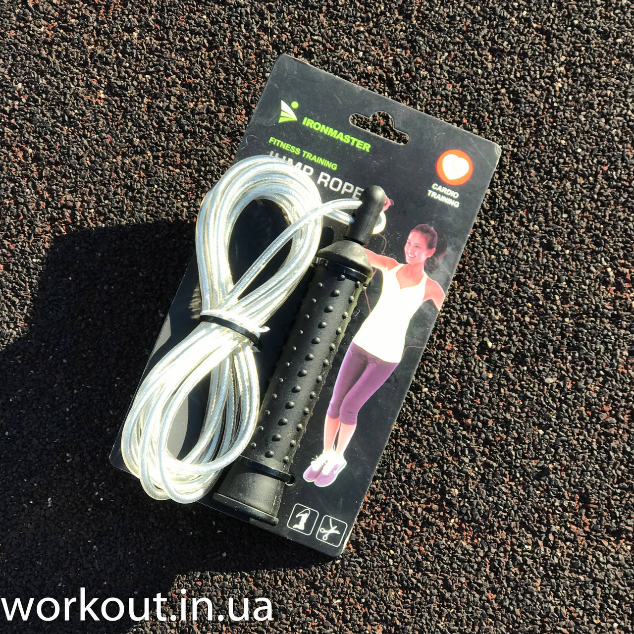 

Скакалка для кроссфита IronMaster, ручка РР, цвет черно-серый