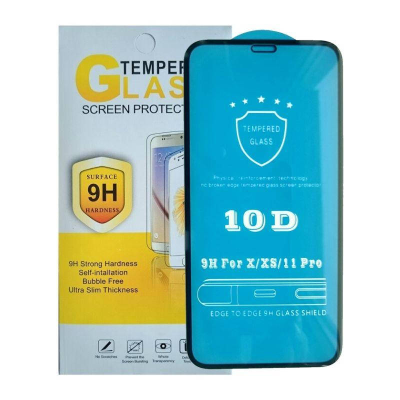 

Защитное стекло iPhone 11 Pro черное 10D, Черный