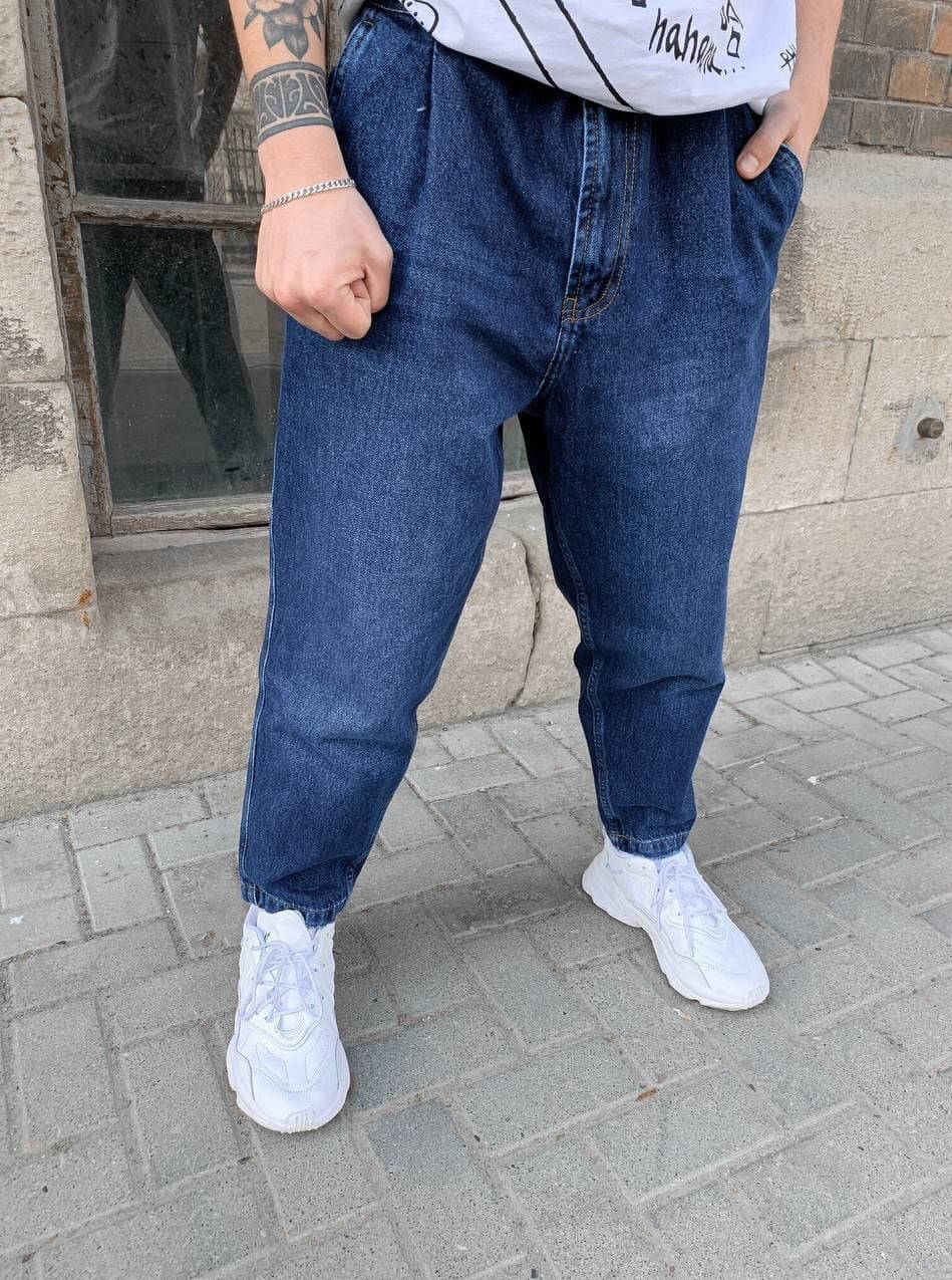 

Молодежные турецкие МОМ Jeans, Мом джинсы мужские темно синие демисезонные 31