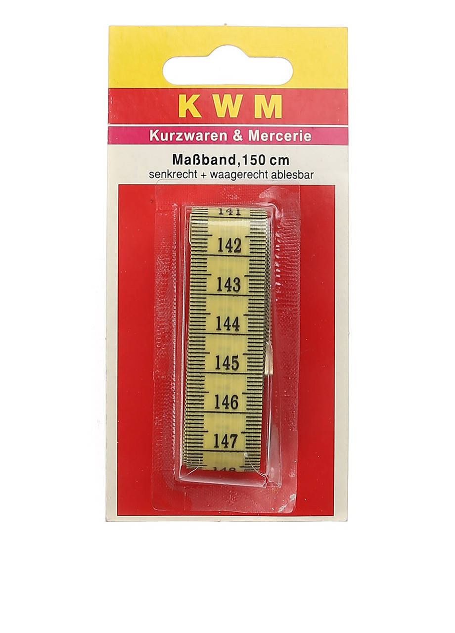 

Сантиметр портновский гибкий, 150 см KWM - желтый K02-110006