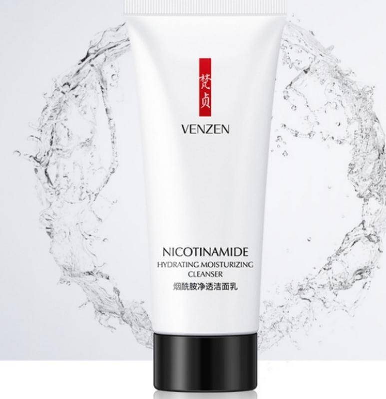 

Пенка для умывания с никотинамидом Venzen Nicotinamide Cleanser, 80г