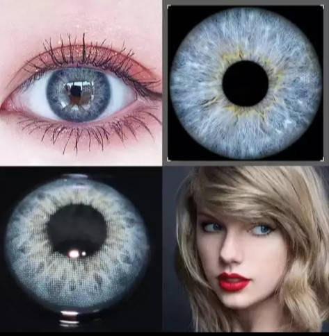 

Цветные линзы для глаз серо-голубые (пара) + контейнер для хранения в подарок