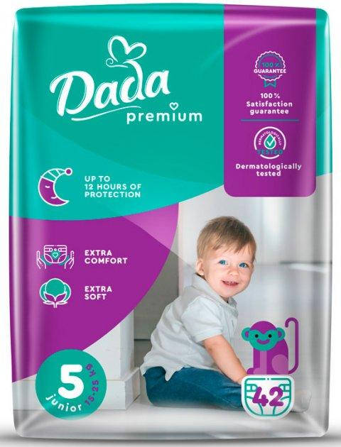 

Подгузники для детей Dada Premium JUNIOR № 5 15-25 кг 42 шт/уп