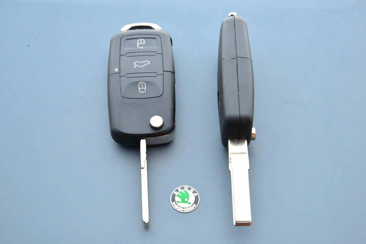 

Корпус выкидного авто ключа для SKODA (шкода) 3 - кнопки