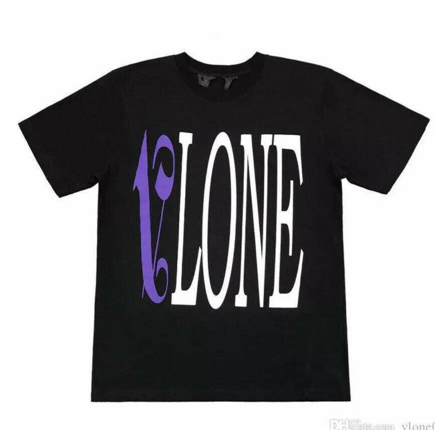 

Футболка чёрная Palm Angels x Vlone Fiolet • Палм Анджелс футболка