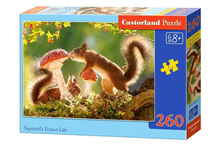 

Пазлы 260 элементов "Лесная жизнь белки", B~27521 | Castorland