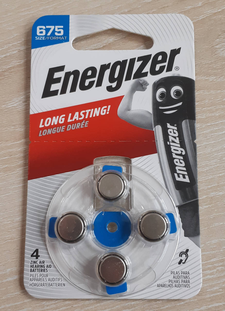 

Батарейка ENERGIZER Zinc air 1,4V AC675 / ZA675 / R1154 (635mAH)