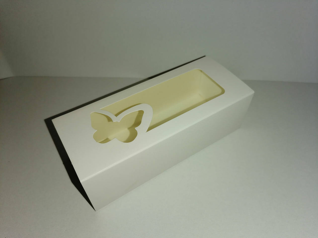 

Коробка упаковка для конфет, печенья, сувениров, с окном, белая, Белый