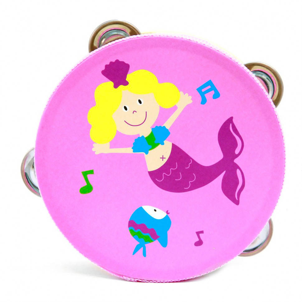 

Деревянная игрушка Бубен MD 0367-1 диаметр 15 см