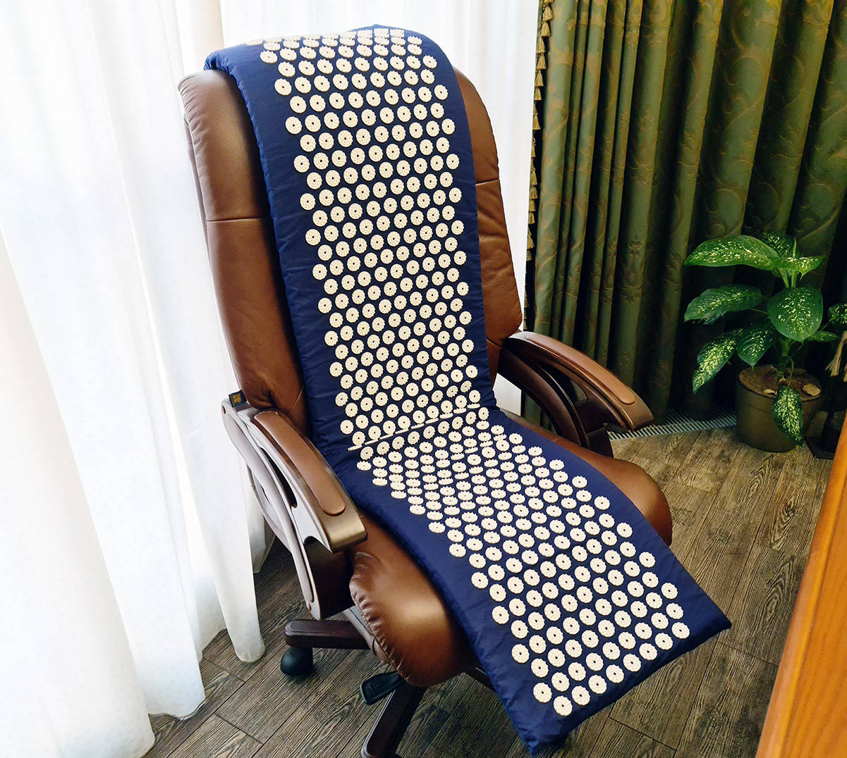 

Массажный коврик Аппликатор Кузнецова (акупунктурный игольчатый массажер для спины) OSPORT Long (apl-034), Разные цвета