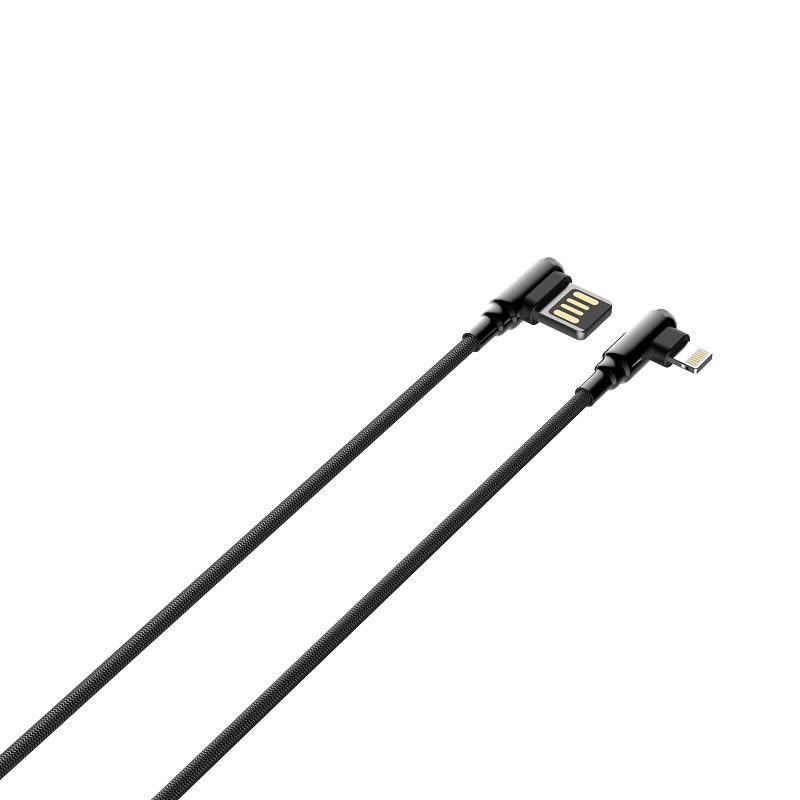 

Дата кабель угловой LDNIO LS421 Lightning 2.4A 1m Grey