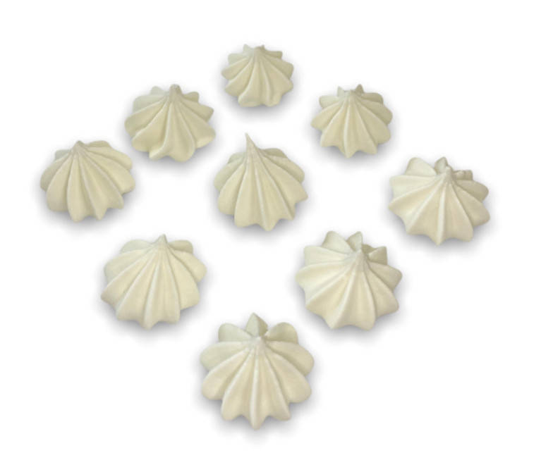 

Цукрова прикраса для кондитерських воробів Безе, Белый