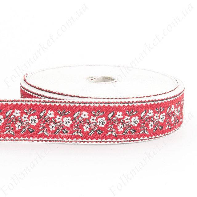 

Тесьма с украинским орнаментом 30 мм 0328-1, Красный