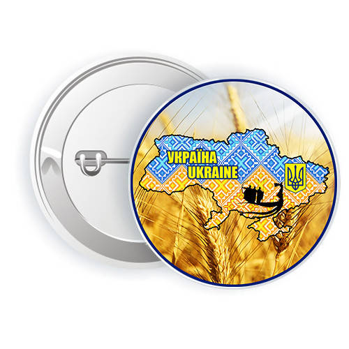 

Патриотический значок "карта Украины" 5,8см, Украина