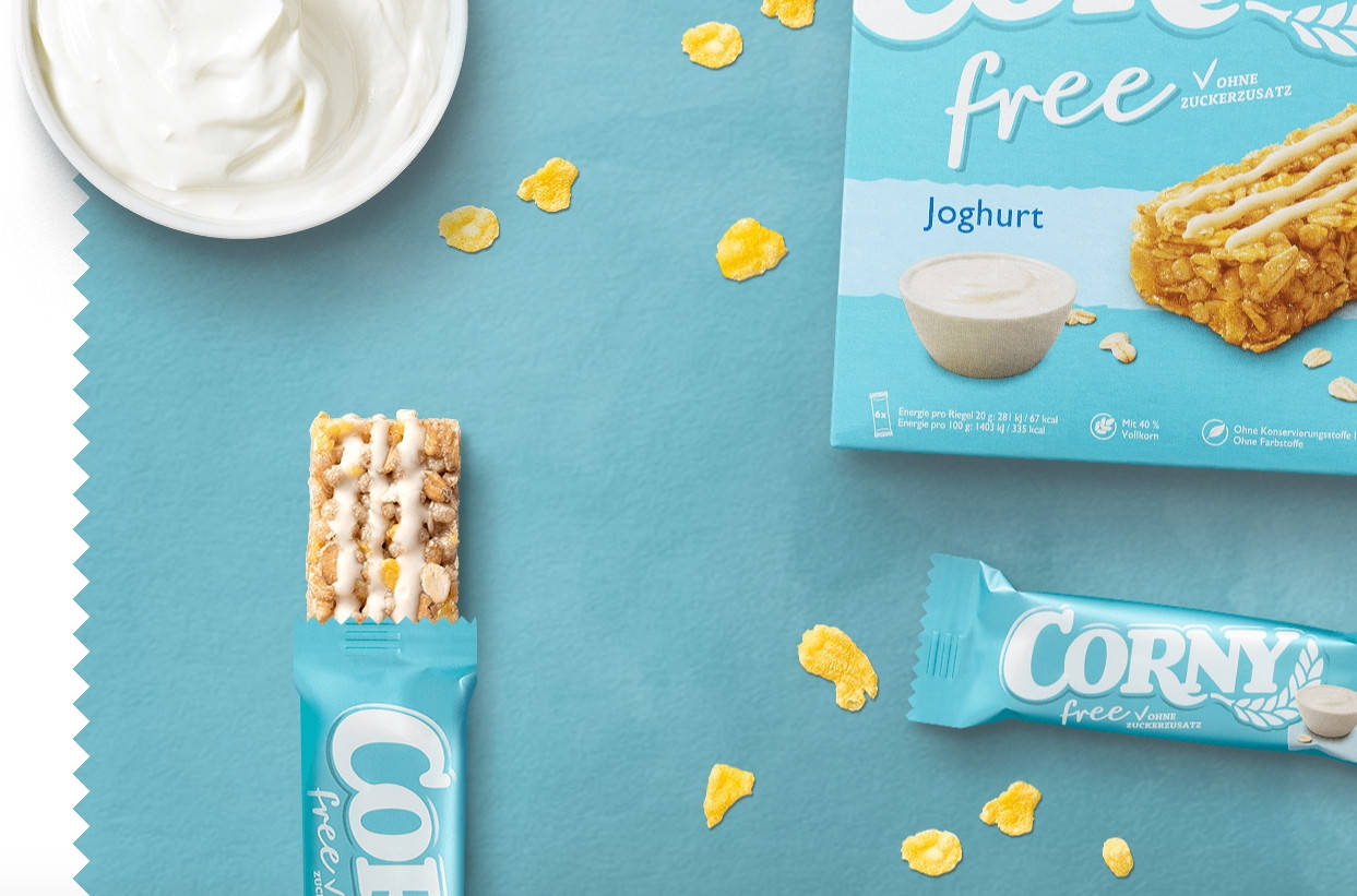 

Батончик злаковый CORNY FREE Joghurt йогурт 120 г, 10шт/ящ