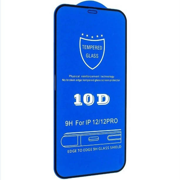 

Защитное стекло 10D iPhone 13 / 13 Pro черное, Черный