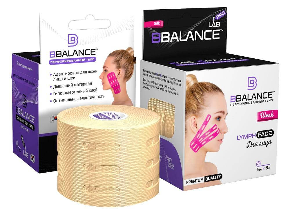 

Перфорированный кинезио тейп для лица BBalance 5см*5мШелк бежевый