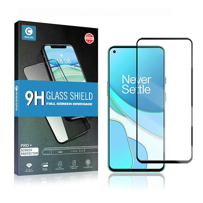 

Защитное Full Glue стекло Mocolo OnePlus 8T (Black) - 5D Полная поклейка, Прозрачный