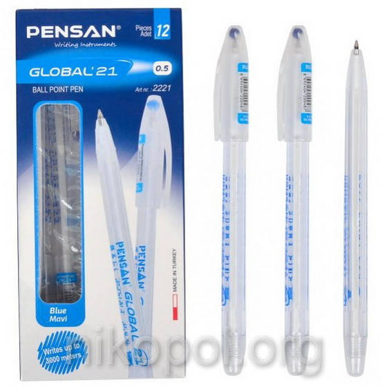 

Ручка масляная PENSAN Global 21 синяя