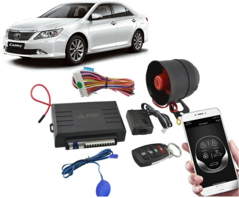

Сигнализация автомобильная универсальна от телефона Car ALarM 2 Way KD 3000 App