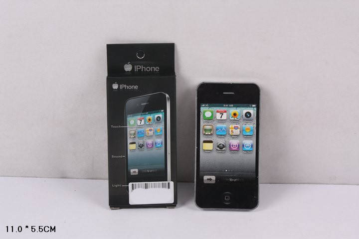 

Телефон дитячий IPhone музика світло на батарейках в коробці1107