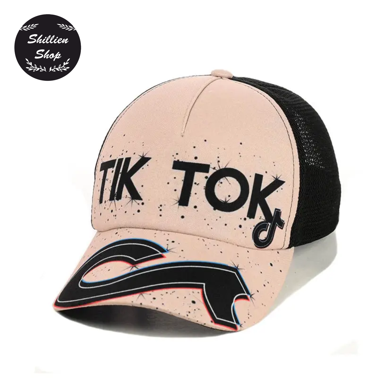 

● Детская кепка бейсболка - ТикТок / TikTok ●, Розовый