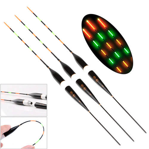 

Набор из 3 светящихся LED поплавков для ночной рыбалки