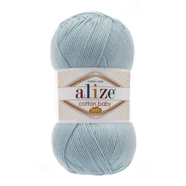 

335 Пряжа Alize Cotton Baby Soft светло-бирюзовый