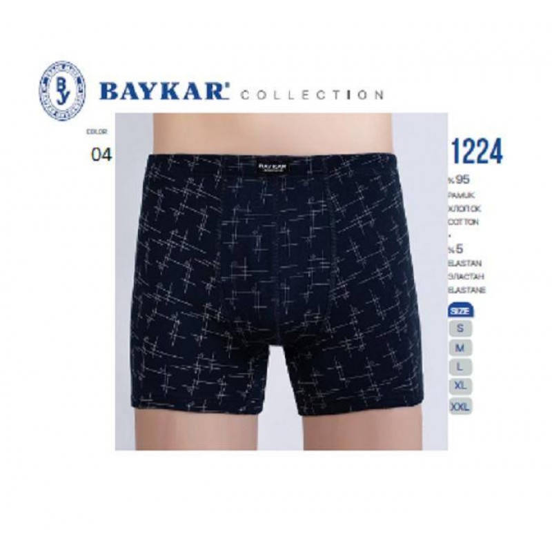 

Мужские трусы боксеры темно-синие Baykar Арт. 1224-04 4-XL-50-52, Темно-синий