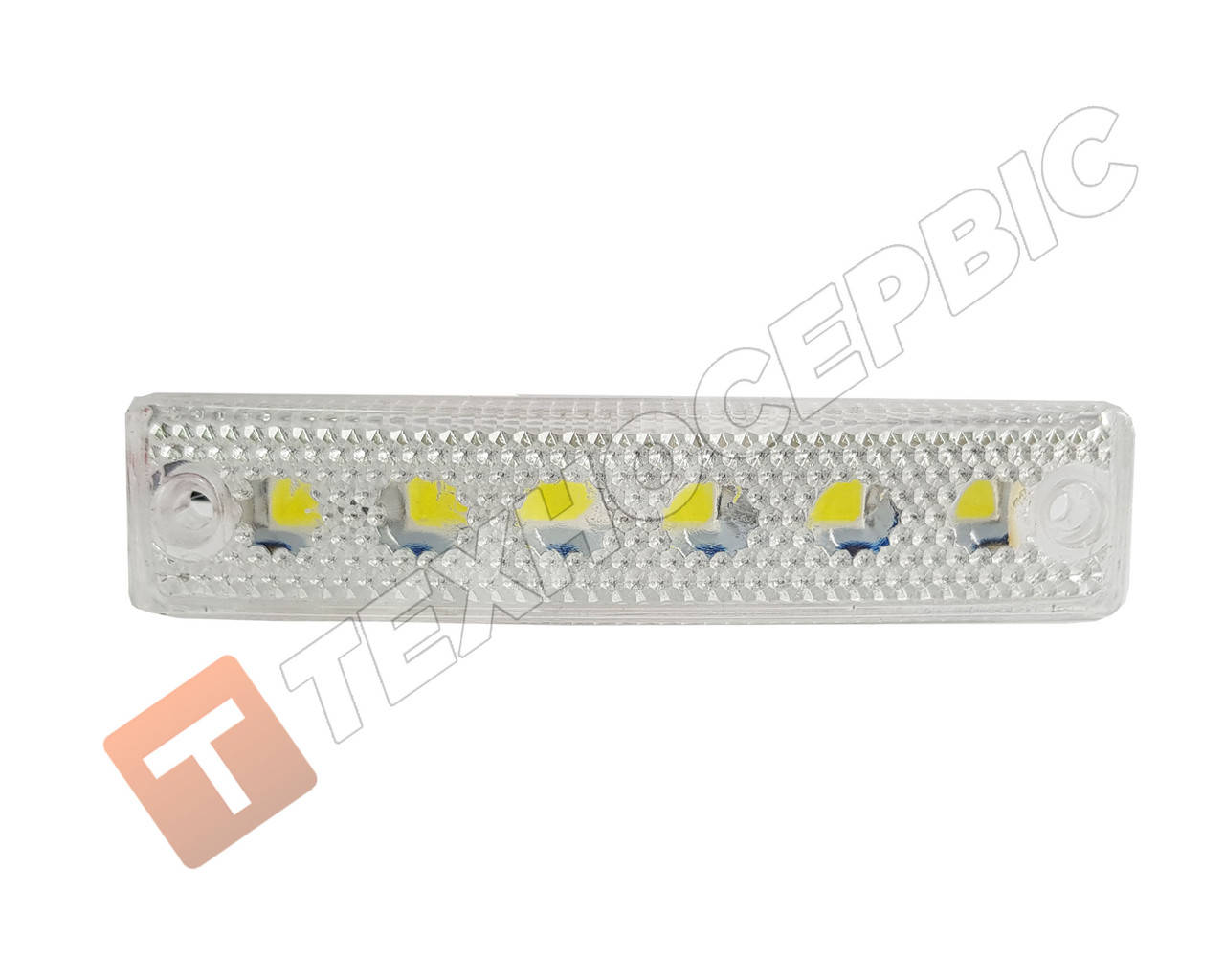 

Фонарь габаритов 12-24v белый 6LED маркерный прицепа светодиодный (пр-во CERAY Турция)