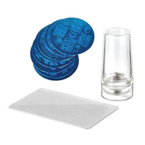 

Набор для стемпинга, нейл-арта, прозрачный штамп