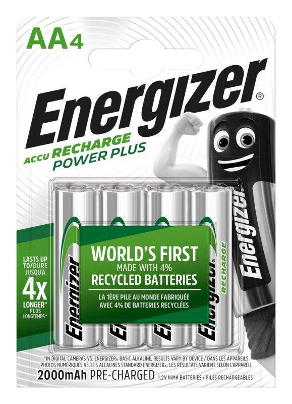 

Аккумулятор Energizer Recharge Power Plus, AA/(HR6), 2000mAh, LSD Ni-MH, блистер 4шт