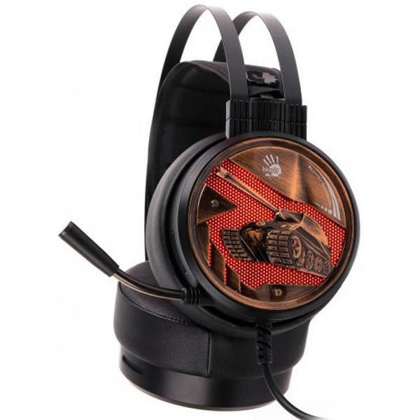 

Навушники / Гарнітури HeadPhone+Mic A4-Tech G650S Bloody ігрові з мікрофоном, помаранчева підсвічування, USB
